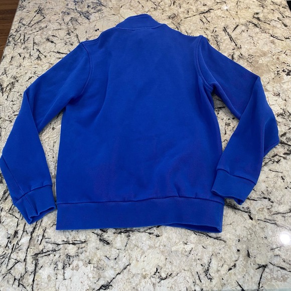 Lacoste Men’s Blue Quarter Zip Pullover Sweatshirt- size medium - Picture 2 of 6